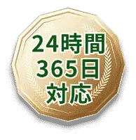 23時間365日対応